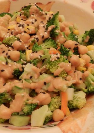 ブロッコリーとひよこ豆のサラダ-レシピのメイン写真