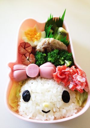 キャラ弁 マイメロディのお弁当-レシピのメイン写真