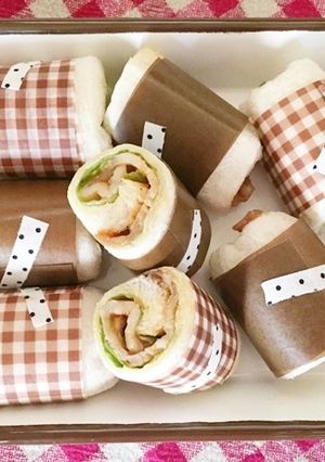✿ポークバーベキューロールサンド-レシピのメイン写真