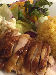 BBQチキンのプレートランチ-レシピのメイン写真