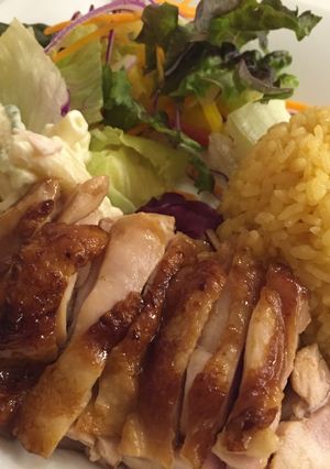 BBQチキンのプレートランチ-レシピのメイン写真