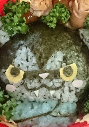 妖怪ウォッチ☆ダークニャン☆キャラ弁-レシピのメイン写真