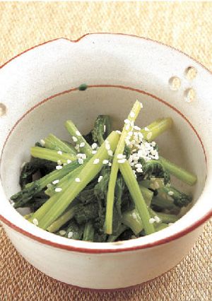 菜ばなの昆布茶風味のおひたし-レシピのメイン写真
