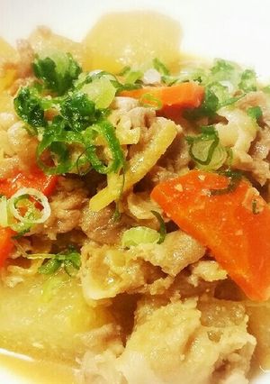 豚肉にひと手間！大根と豚バラ肉の味噌煮-レシピのメイン写真