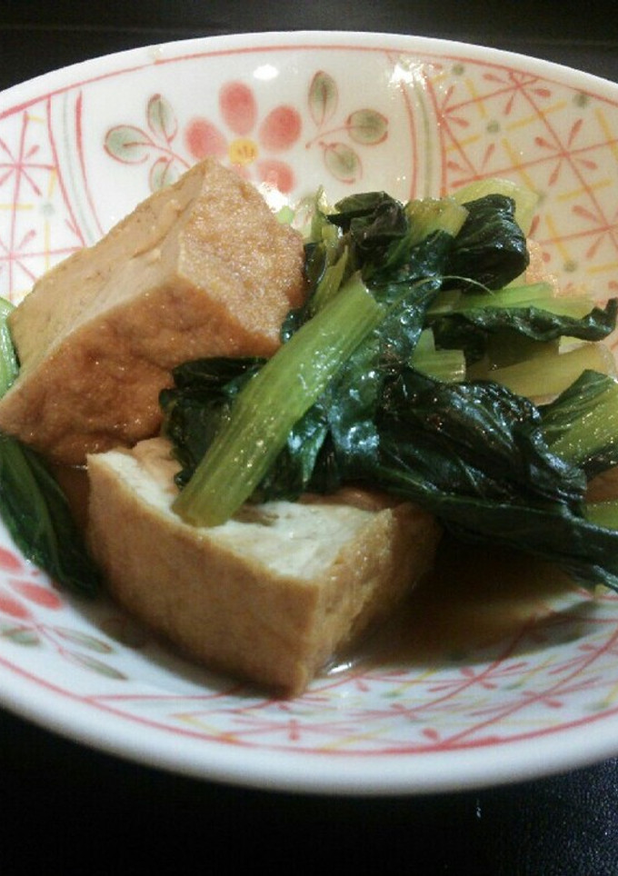 厚揚げと小松菜の煮物-レシピのメイン写真