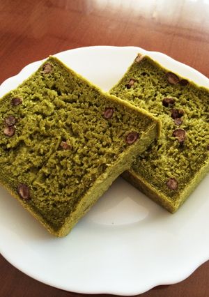 ふわふわ♡小豆入り抹茶パン-レシピのメイン写真
