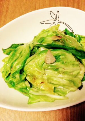 【くせになる！】塩にんにくキャベツ炒め-レシピのメイン写真