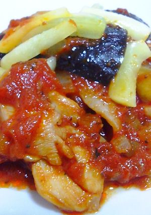 地中海風？茄子トマト煮込み-レシピのメイン写真
