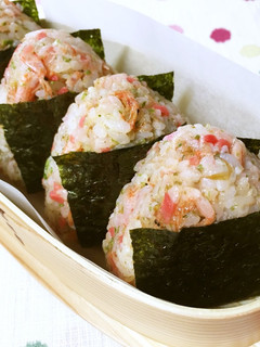 ✿カルシウム満点!お好み焼き味おにぎり-レシピのメイン写真