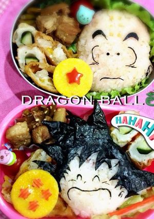 キャラ弁当ドラゴンボール 悟空&クリリン-レシピのメイン写真