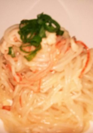 カニカマとホタテ缶のしらたきパスタ-レシピのメイン写真