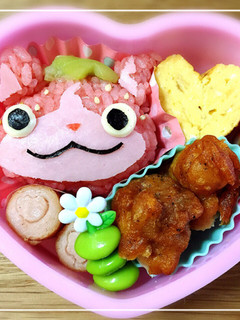 キャラ弁いちごニャン-レシピのメイン写真