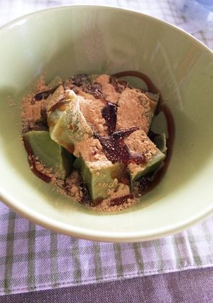豆乳と抹茶のかんてん-レシピのメイン写真