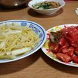 ホワイトアスパラのスープパスタ