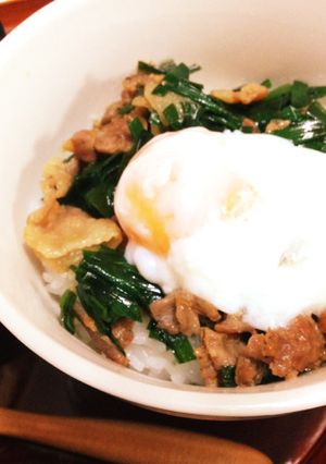 ニラと豚バラのスタミナ丼-レシピのメイン写真