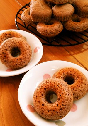 卵不使用☆簡単チョコバナナ焼きドーナツ。-レシピのメイン写真