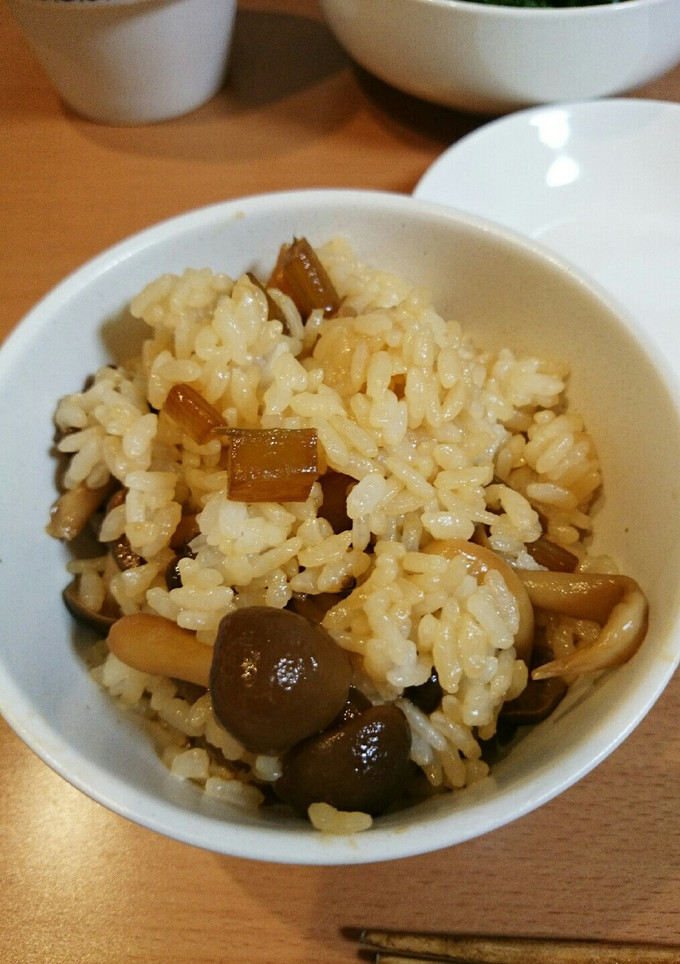 ふきとしめじのまぜごはん-レシピのメイン写真