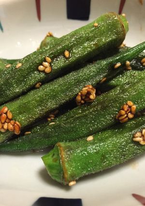 簡単 オクラの醤油焼き-レシピのメイン写真