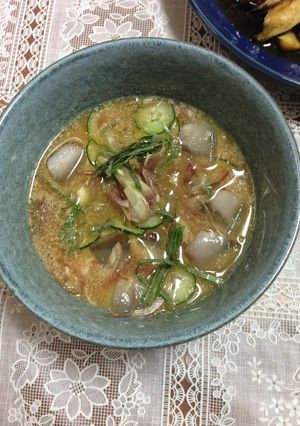野菜だけで作る冷や汁-レシピのメイン写真