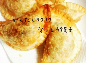 かんたんｻｸｻｸ♪なっとう餃子-レシピのメイン写真