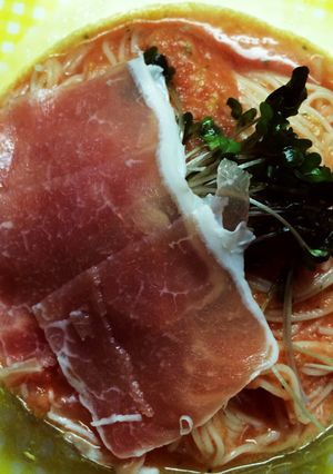 夏に！簡単5分で、本格 冷製トマトパスタ-レシピのメイン写真