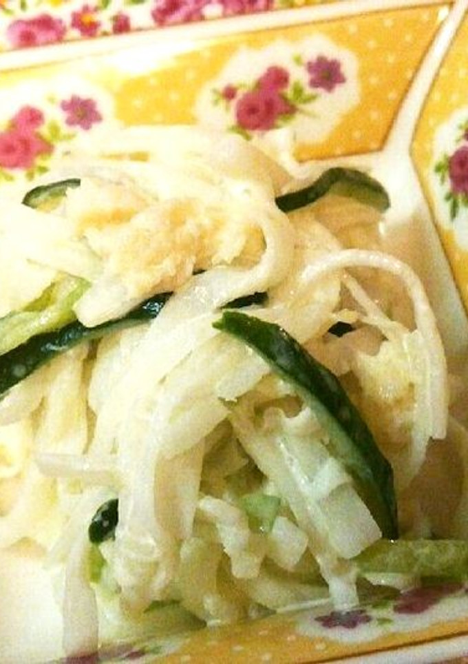 副菜に♪大根とホタテのワサビマヨ和え-レシピのメイン写真