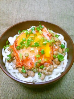 キムチと納豆と讃岐うどん-レシピのメイン写真