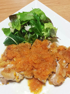 グリルチキンの人参たまねぎソース-レシピのメイン写真