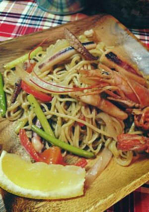 ビーチで食べたい☆海鮮アジアン焼きそば。-レシピのメイン写真