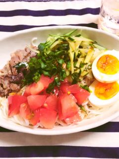 素麺アレンジ♫あっさりだけどがっつり!-レシピのメイン写真