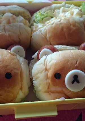 キャラ弁 リラックマのサンドイッチ-レシピのメイン写真