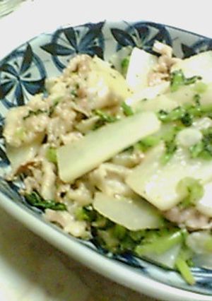 大根と豚肉のシンプル炒め-レシピのメイン写真