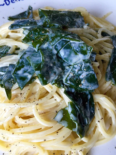 ワカメとマヨネーズのパスタ-レシピのメイン写真