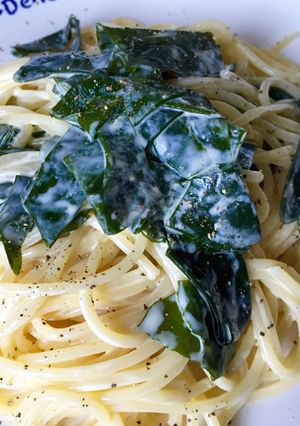 ワカメとマヨネーズのパスタ-レシピのメイン写真