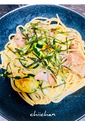 鶏肉とズッキーニの和風パスタ-レシピのメイン写真
