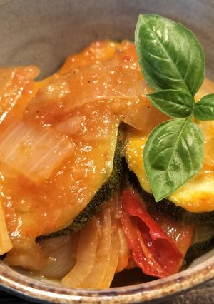 煮るだけ★ズッキーニの甘辛トマト煮-レシピのメイン写真