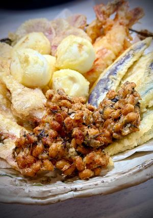 納豆とカリカリ梅の天ぷら-レシピのメイン写真