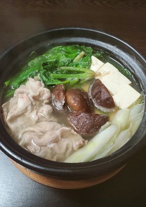 我が家の常夜鍋(ほうれん草)-レシピのメイン写真