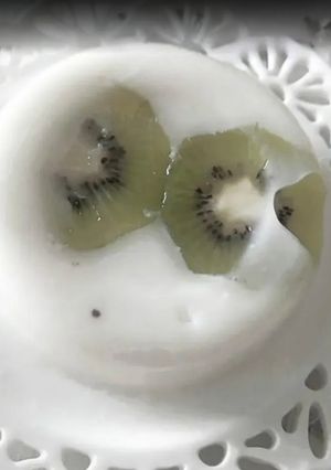 近しいね✧*。牛乳キウイ寒天-レシピのメイン写真