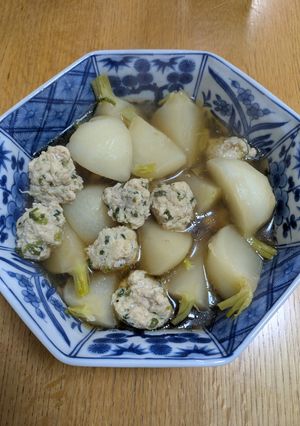 つくねとかぶの煮物-レシピのメイン写真