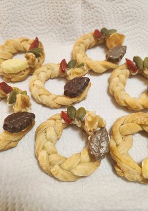 クリスマスリースのようなパイ-レシピのメイン写真