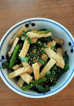 ほうれん草と油揚げの和え物-レシピのメイン写真