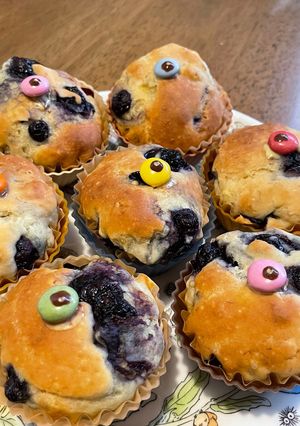 ハロウィンにも⭐︎簡単ブルーベリーマフィン-レシピのメイン写真