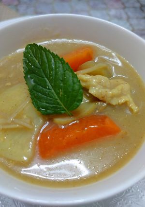 米粉で作るミルクスープカレー-レシピのメイン写真