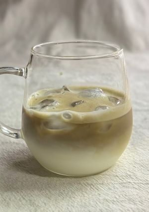 簡単！冷たい✨ほうじ茶ラテ-レシピのメイン写真