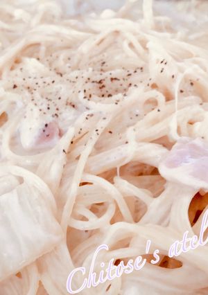 【白菜とベーコンのクリームパスタ】-レシピのメイン写真
