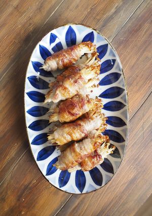 《主菜》豚バラ肉のえのき巻き-レシピのメイン写真