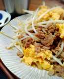 ＊シャキ²もやしと豚挽き肉と卵の炒め物＊