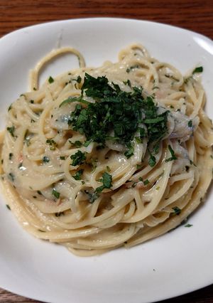 シソでさっぱり!ガリバタたらこパスタ-レシピのメイン写真