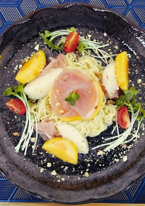 栄養士の卵☆季節感味わうフルーツラーメン-レシピのメイン写真